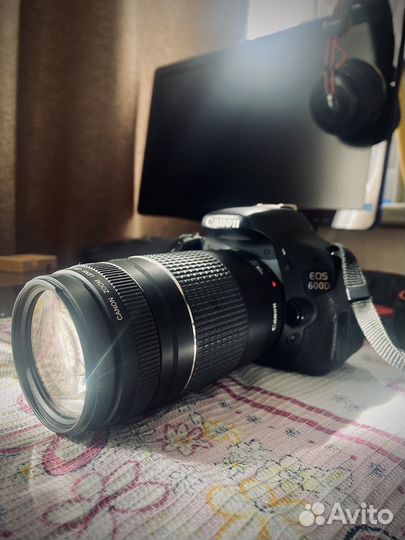 Зеркальный фотоаппарат canon 600d / 75-300