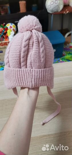 Зимняя шапка для девочки 42 44 46