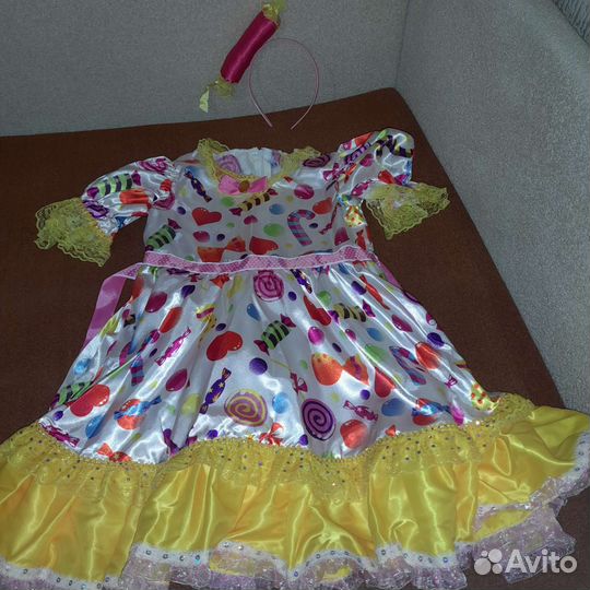 Новогодний костюм Конфетка р.128