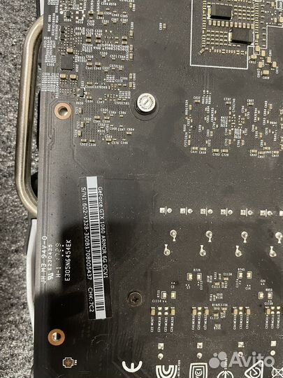 Видеокарта MSI Armor gtx 1060 6gb