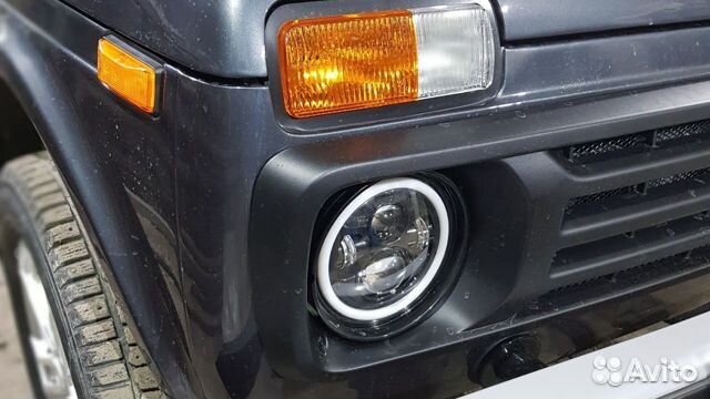 Светодиодные фары(оптика) С линзой на УАЗ, нива