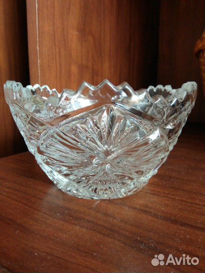 Хрустальная салатница-конфетница СССР