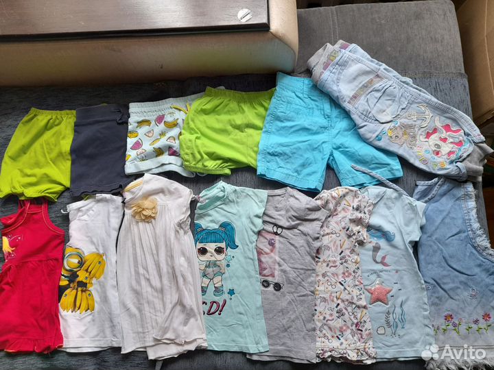 Вещи на девочку пакетом р.80-110 (больше 100 шт.)