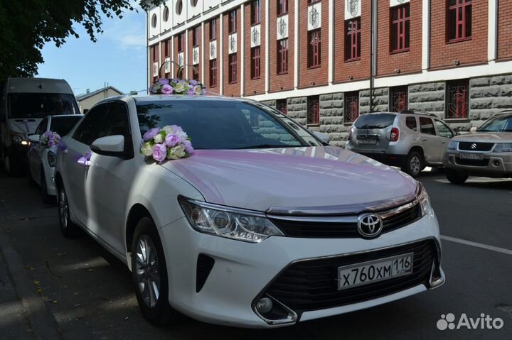 Свадебные украшения на машину лавандовые сиреневые