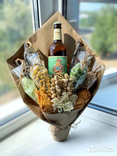 Мужские букеты / мясные букеты / съедобные подарки