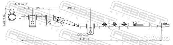 Датчик ABS передний правый 12606006 Febest