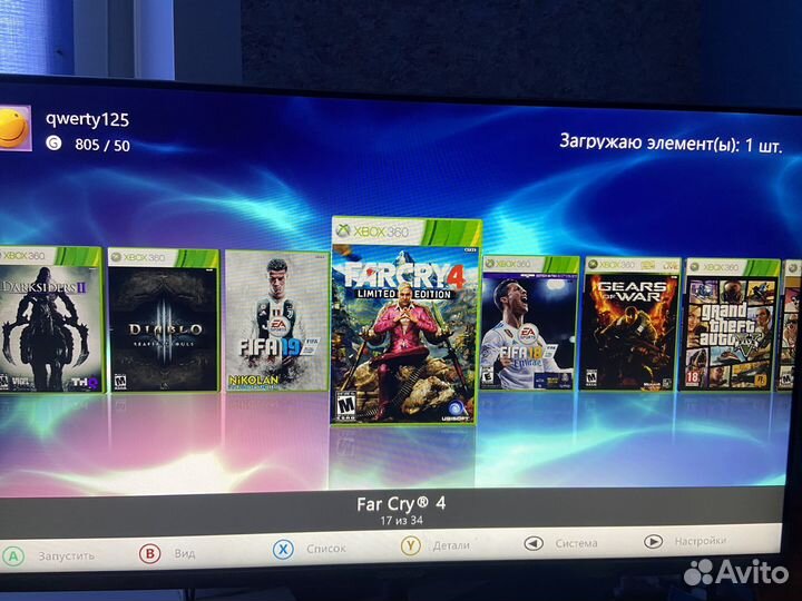 Xbox 360 + 34 игры