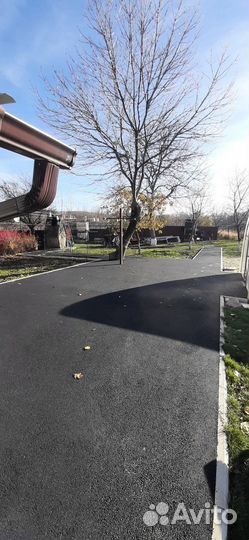 Укладка асфальта Установка бордюров