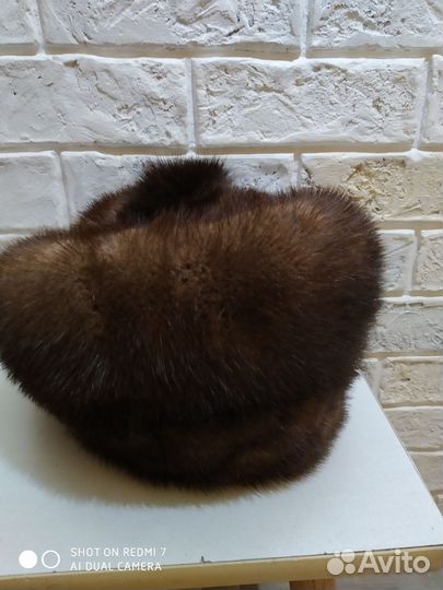 Шапка женская из меха норки
