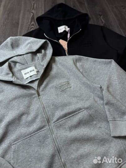 Зип худи miu miu