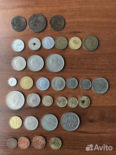 Европа 2- Монеты Испании,Франции,Англии