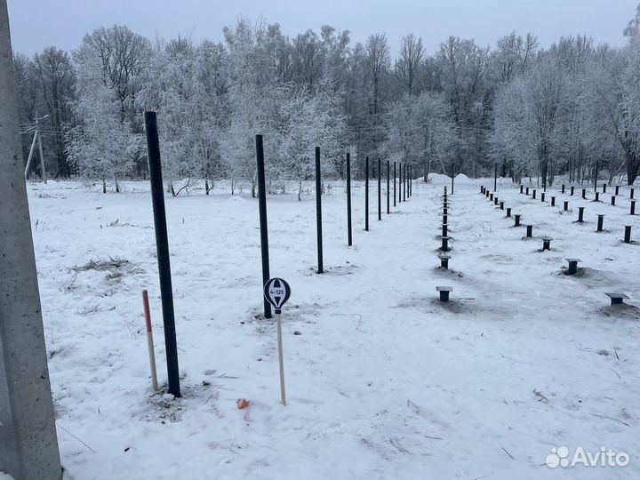 Винтовые сваи под забор.Винтовые сваи