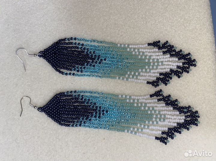 Серьги из бисера