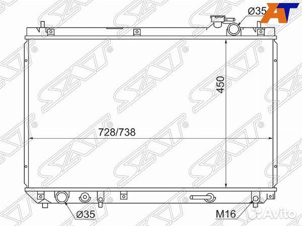 Радиатор toyota highlander