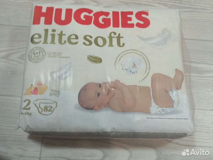 Подгузники Huggies Elit Soft