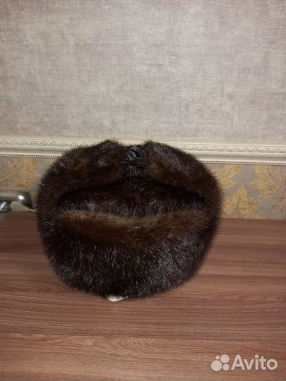 Мужская шапка норковая
