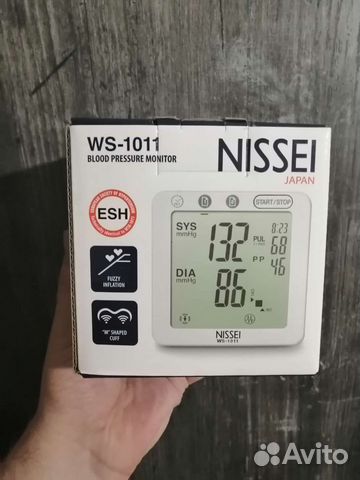 Тонометр Nissei WS-1011 на запястье. Новый