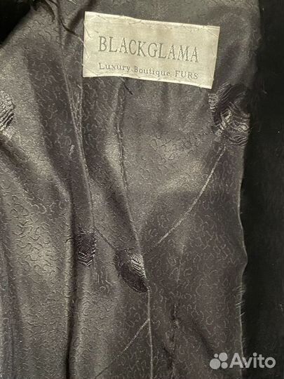 Шуба норковая blackglama с капюшоном 44 46