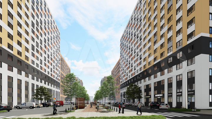 2-к. квартира, 55,8 м², 11/17 эт.