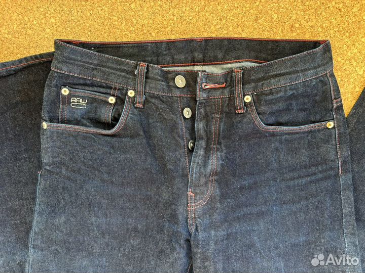 Джинсы G star Raw 3301 33/34 селвидж