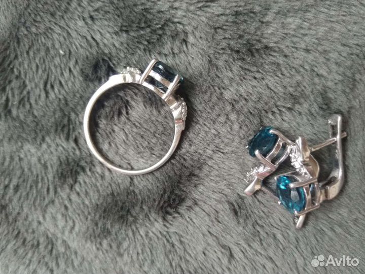 Серьги и кольцо