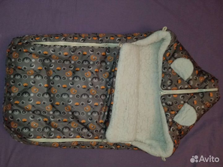 Зимний конверт в коляску