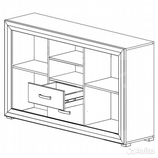 Тумба Мальта B136-KOM2D2S лиственница сибирская