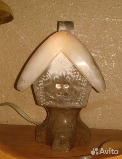 Светильник ночник домик из камня СССР