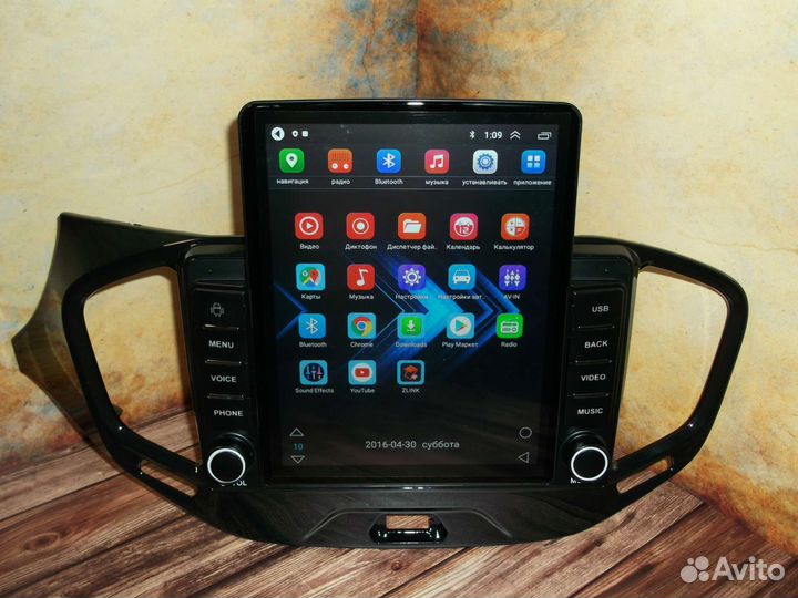 Магнитола LADA Vesta Android типа Tesla