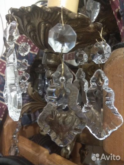 Люстра бронзовая. Винтаж