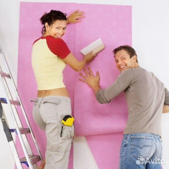 Поклейка обоев