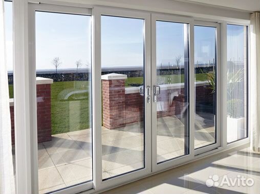 Двери раздвижные стеклянные