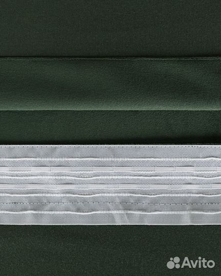 Комплект штор бархат Беллиссимо Темно-зеленый