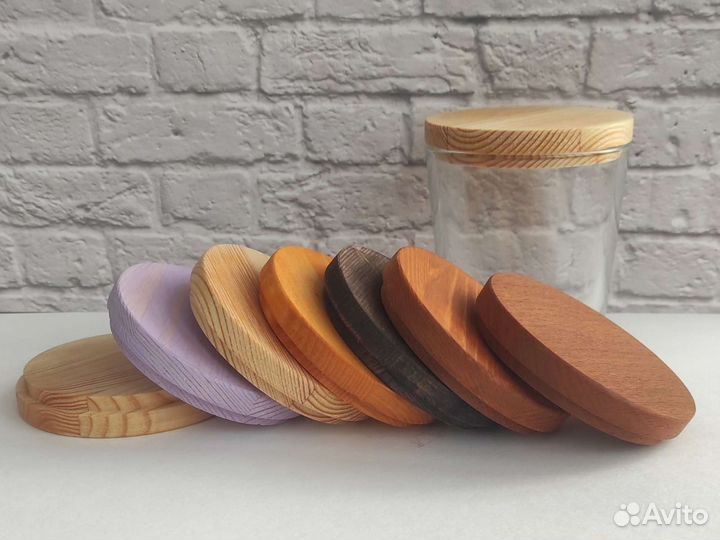 Деревянные крышки для свечей