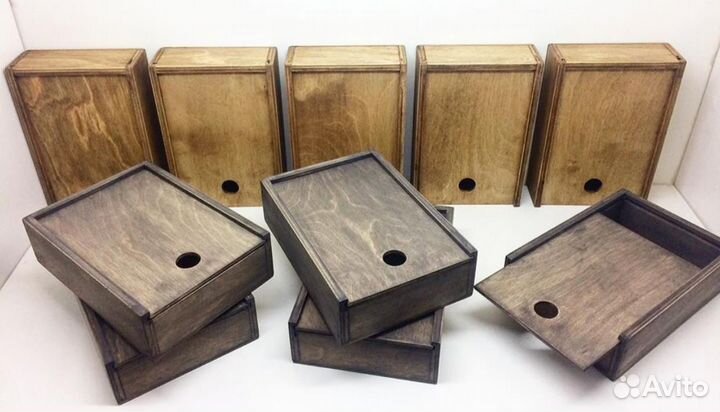 Ящик деревянный для хранения подарочный