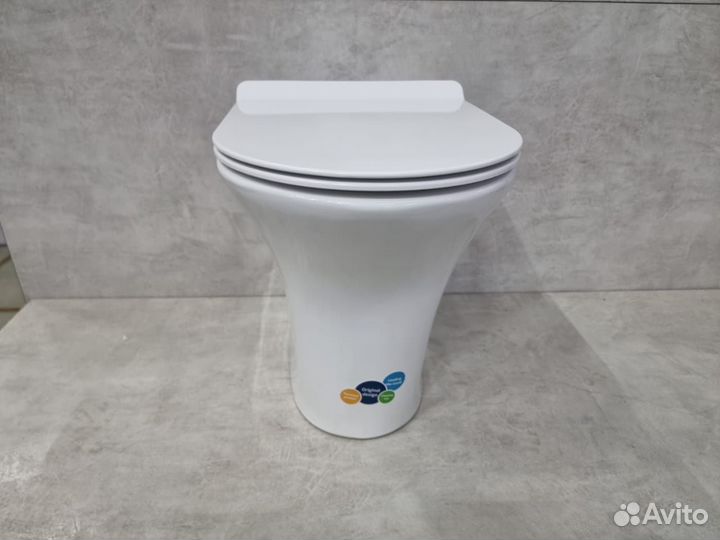 Унитаз напольный приставной