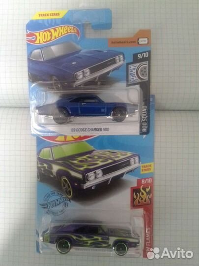Dodge charger 500. Hot wheels. 2шт
