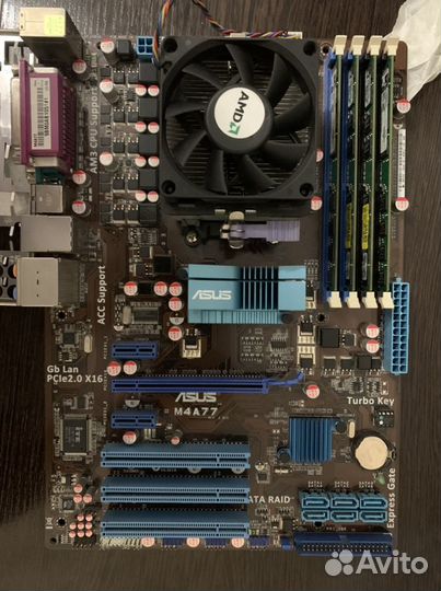 Мат плата и процессор M4A77T