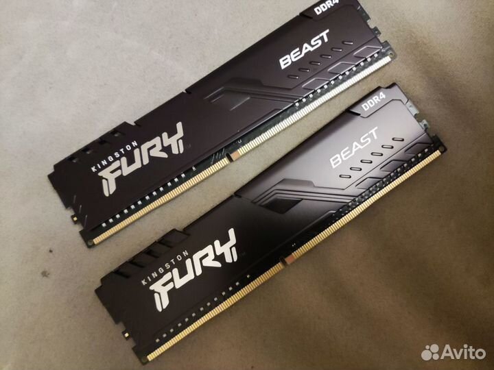 Kingston Fury Beast Black KF432C16BBK2/16 DDR4 - 2