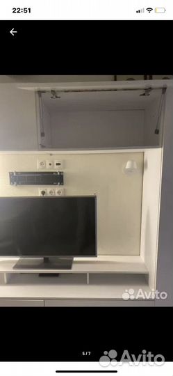 Стенка в гостиную белая бу