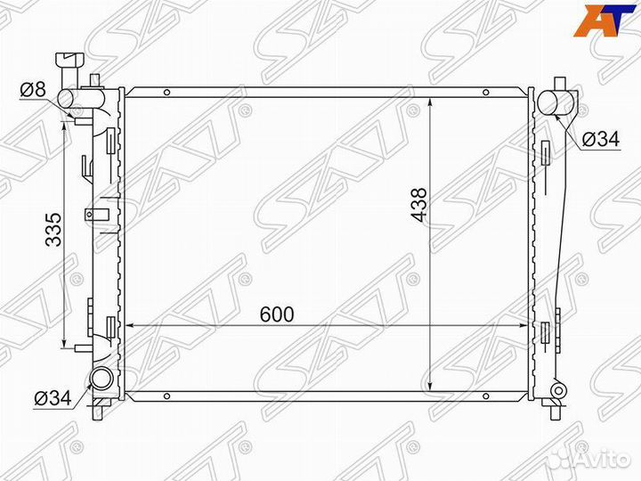 Радиатор KIA, hyundai
