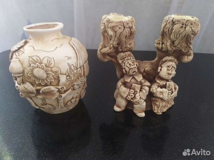 Вазочки, подсвечник, картины, декор для дома