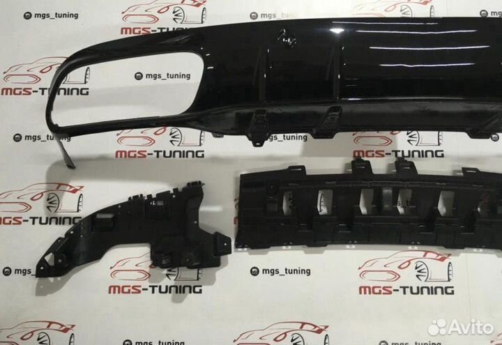 Диффузор Mercedes C-Coupe c205 C63 AMG стиль 2019+