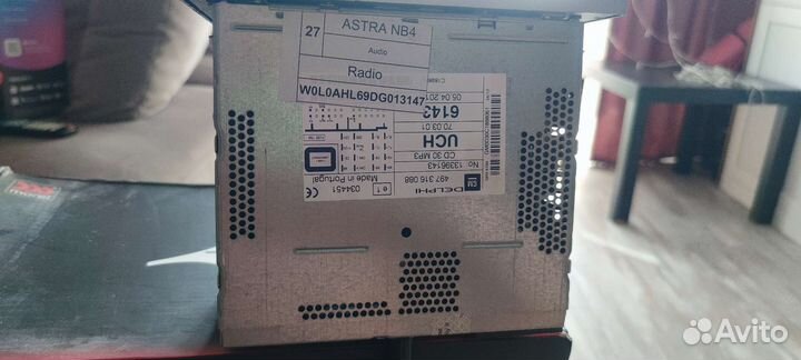 Магнитола opel astra h