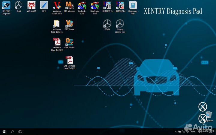 Mercedes SD Connect C4 Doip комплект с ноутбуком