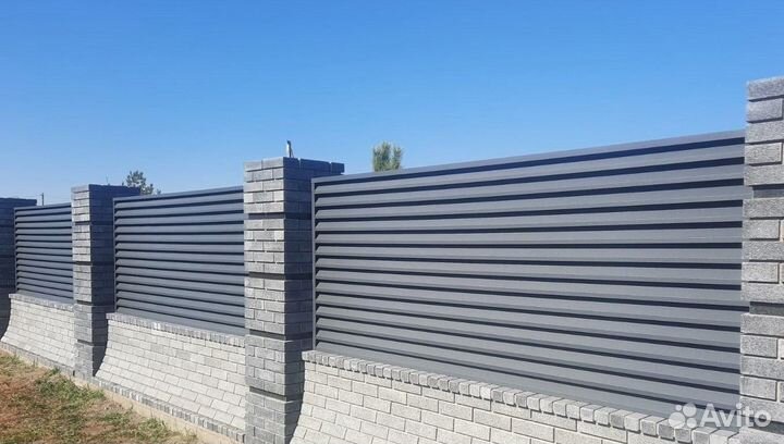 Забор Жалюзи / Ранчо Металлический