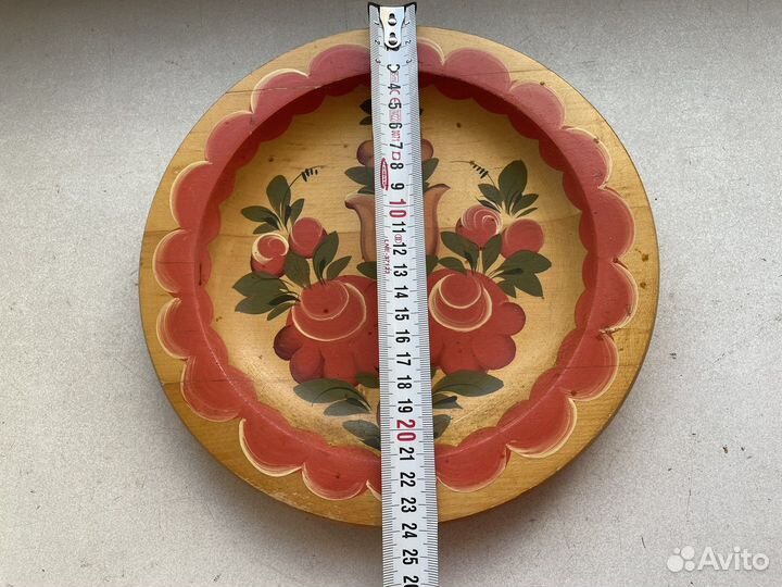 Настенная тарелка хохлома СССР