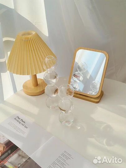 Ваза колба стеклянная