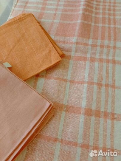 Скатерть лен СССР новая