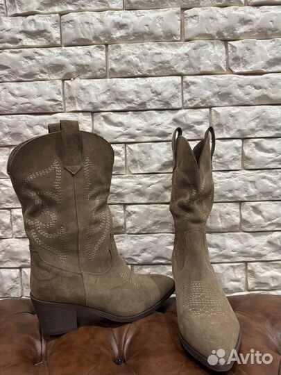 Казаки женские 38 р натуральная замша